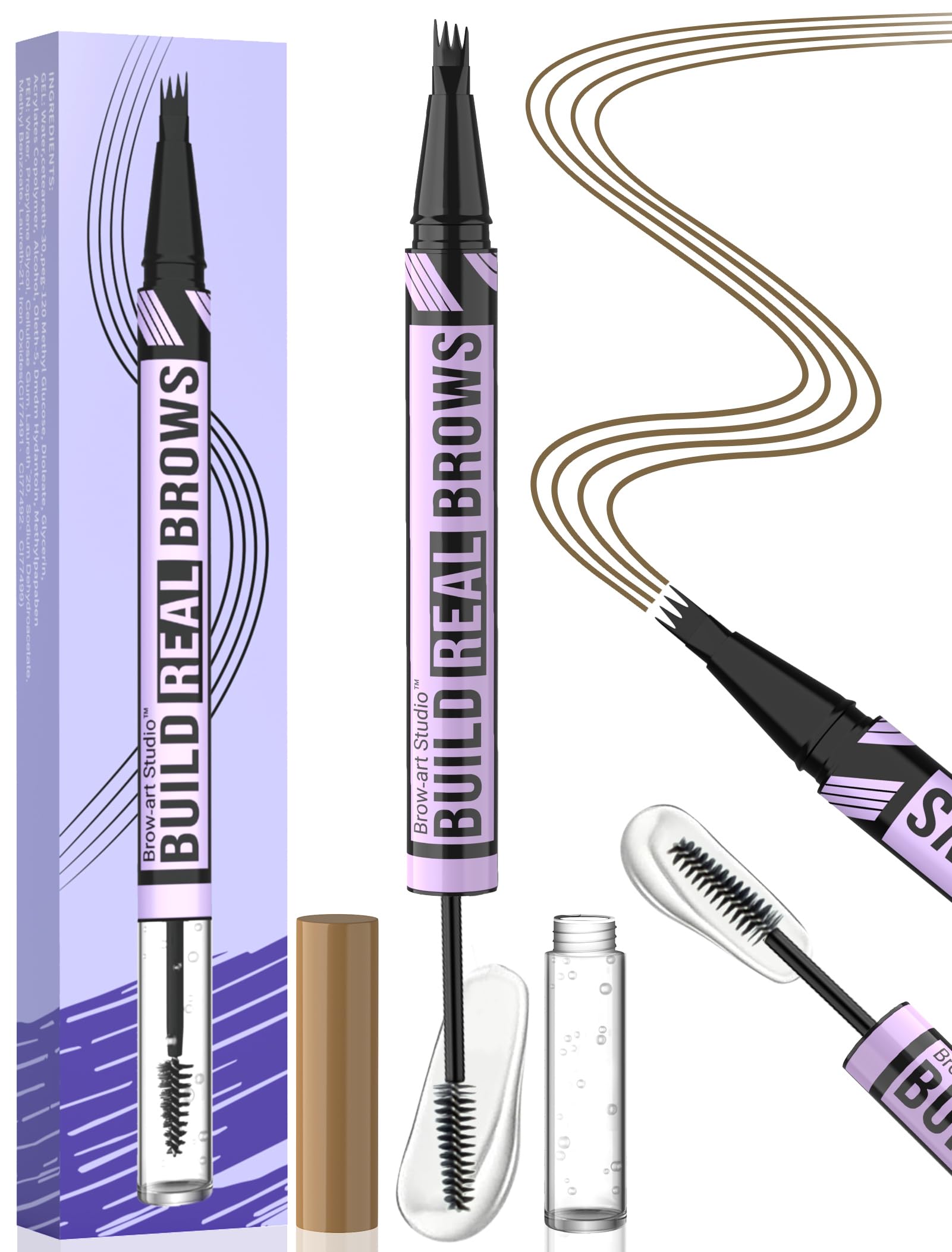 iMethod 2-in-1 Eyebrow Pen & Spoolie Brush with Eyebrow Gel