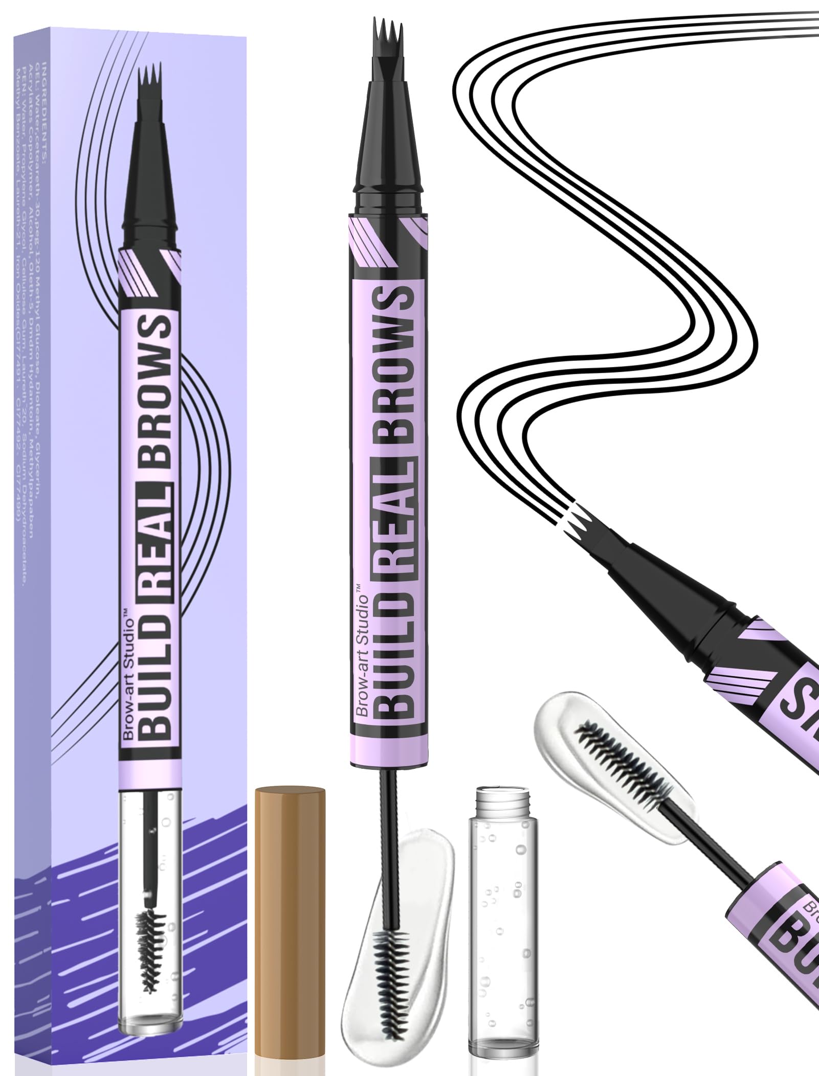 iMethod 2-in-1 Eyebrow Pen & Spoolie Brush with Eyebrow Gel