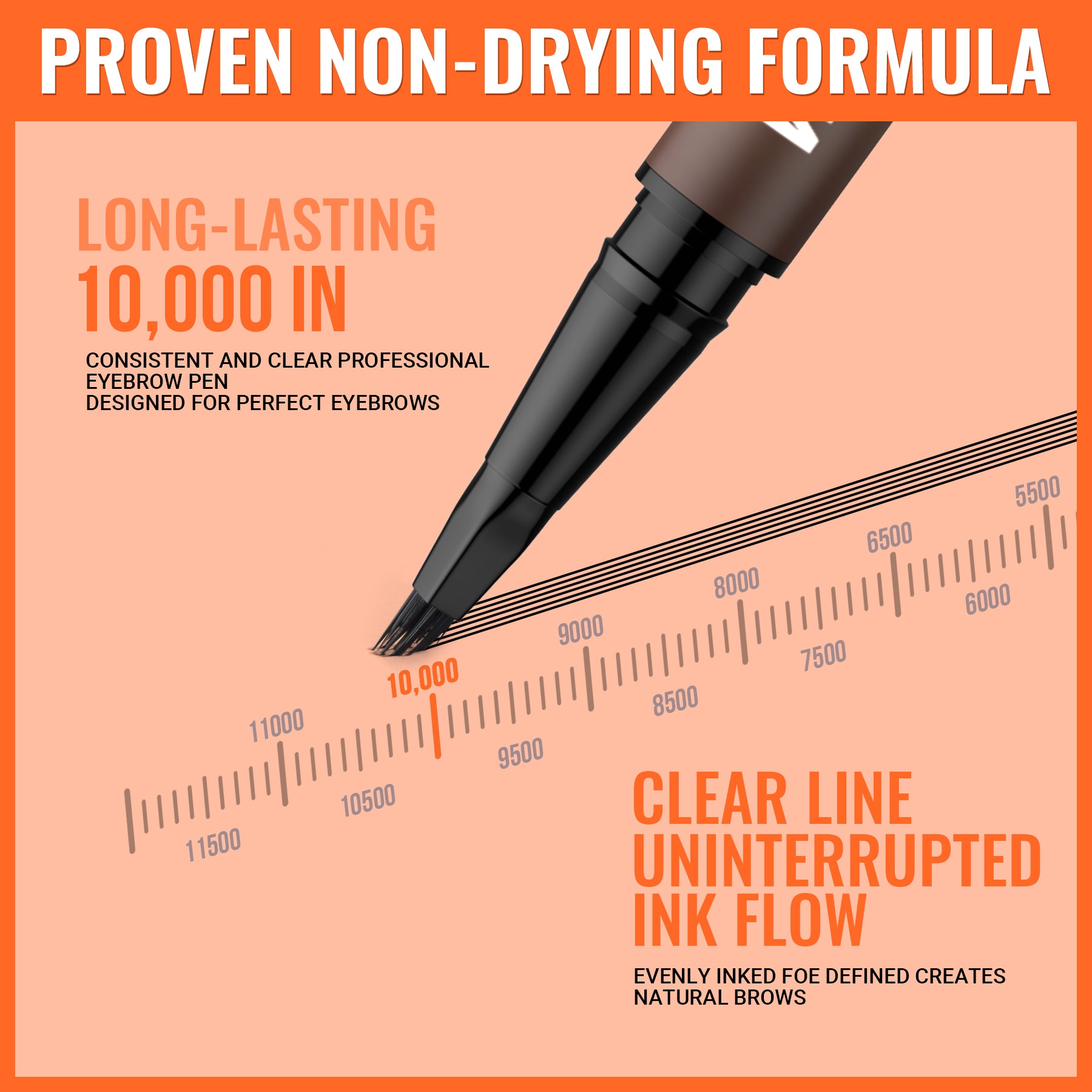 iMethod 2-in-1 Microblading Eyebrow Pen with Square Brush