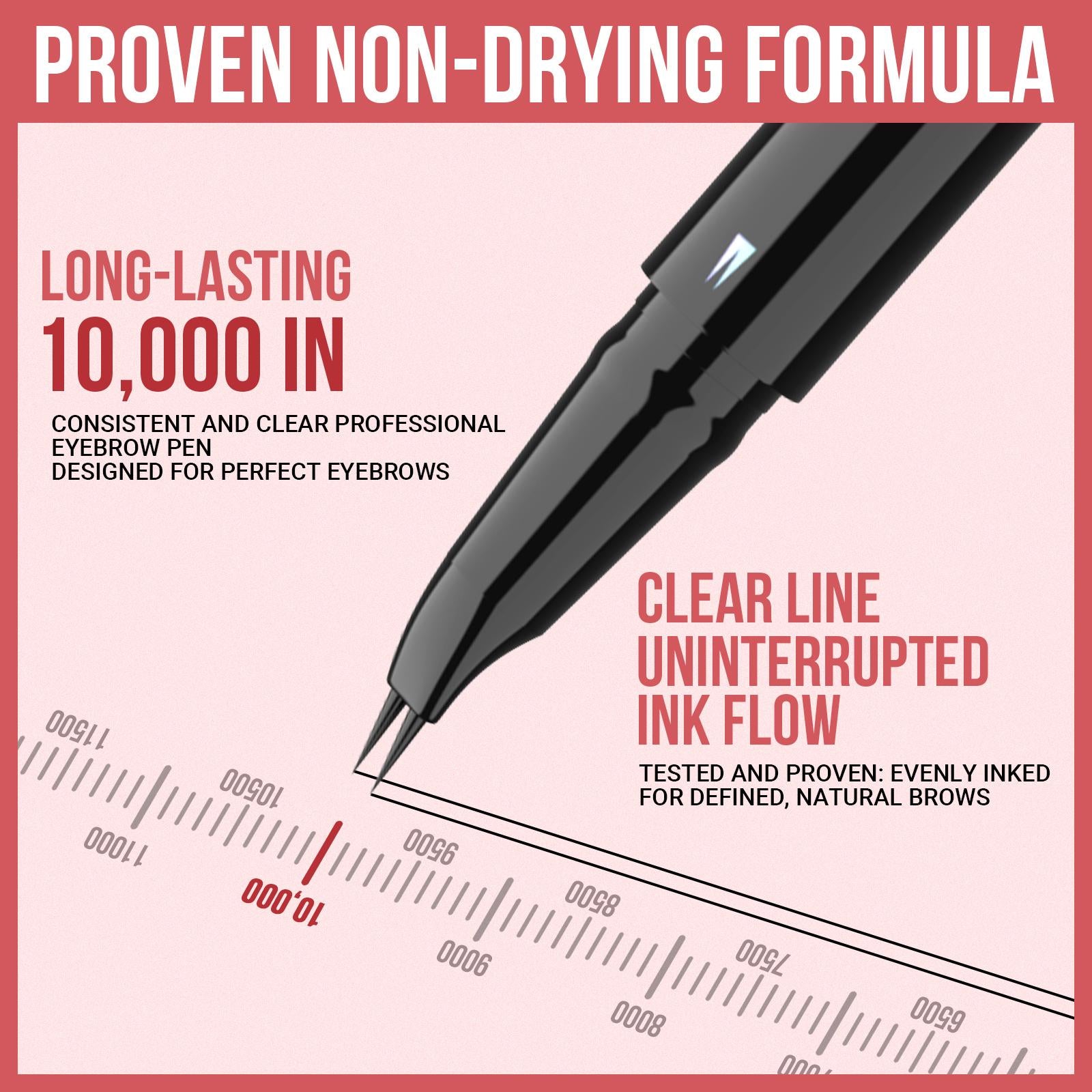 iMethod Curved Eyebrow Pen - Eyebrow Pencil, Brow Pencil 2-in-1 Dual-Ended Microblading Eyebrow Pen