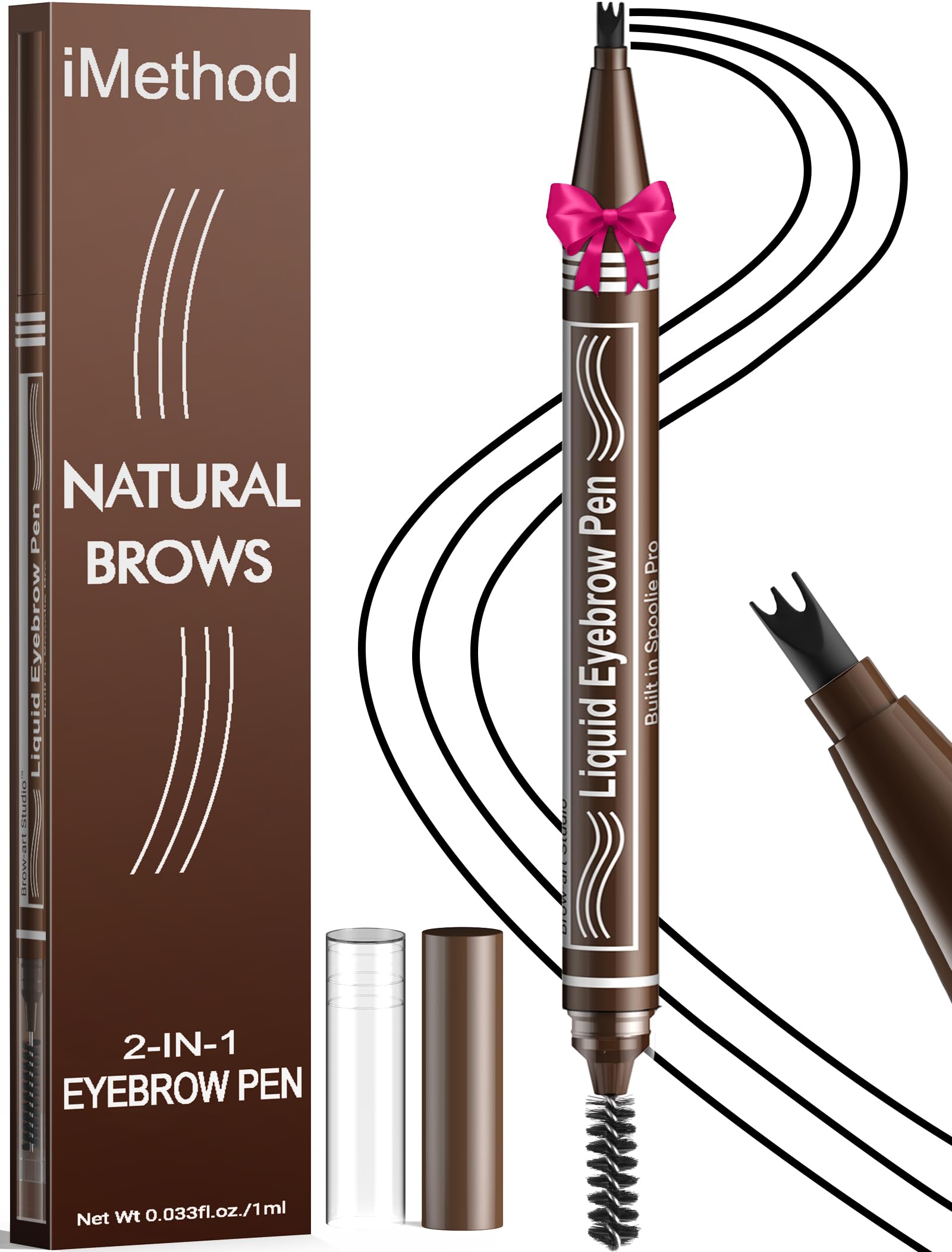 iMethod 2-in-1 Liquid Eyebrow Pen & Spoolie Brush