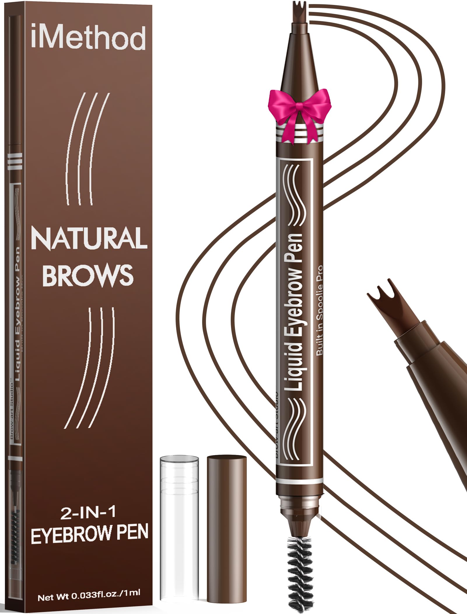 iMethod 2-in-1 Liquid Eyebrow Pen & Spoolie Brush