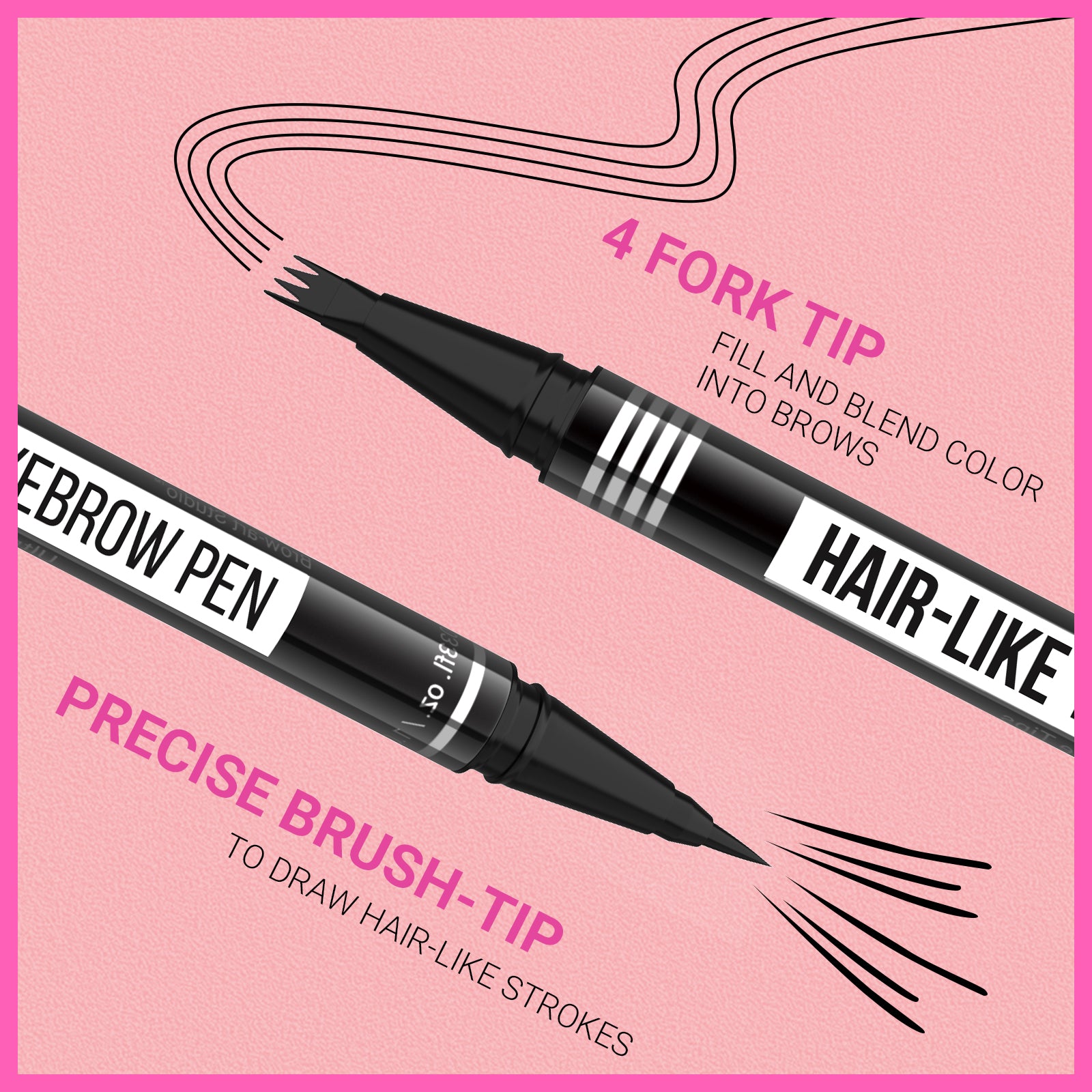 iMethod Eyebrow Pen - Eyebrow Pencil Magical 2-in-1 Eye Brow Pencils for Women