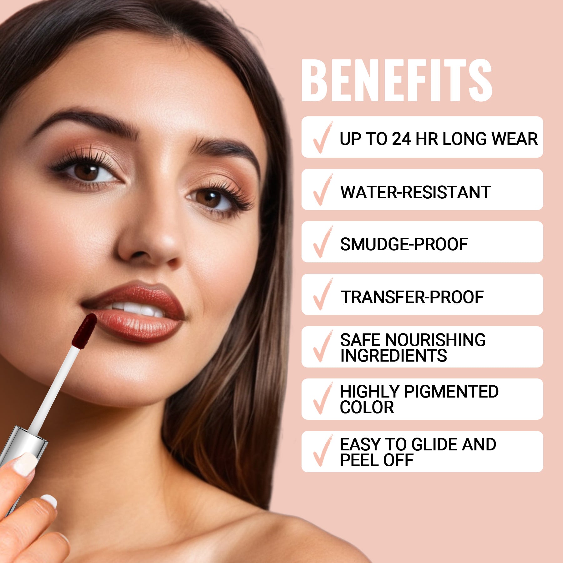 iMethod 2-in-1 Eyebrow Pen & Lip Stain Kit for Long-Lasting Tint